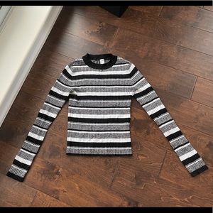 Long sleeve striped top H&M